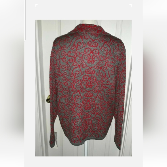 Adolfo Sport Women's Size L Button Down Cardigan Sweater - Picture 4 of 5